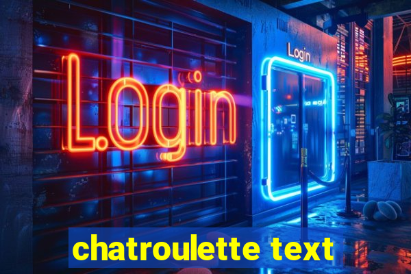 chatroulette text